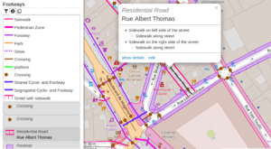 OpenStreetBrowser: New category: Pedestrian footways