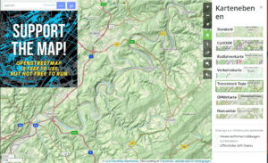 Tracestrack Topo Kartenstil von OSM