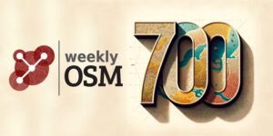 Header image for the 700th edition of weeklyOSM generated by DALL-E