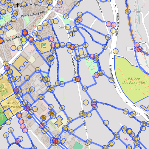 Visualize missing road names with Overpass ¹ | © OpenStreetMap Mitwirkende CC-BY-SA 2.0